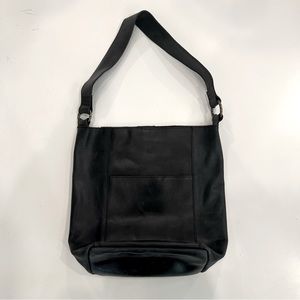 ABLE black leather handbag